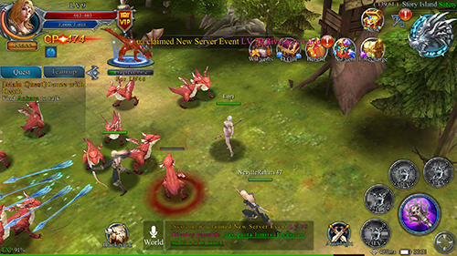Gameplay of the Sky realm for Android phone or tablet.
