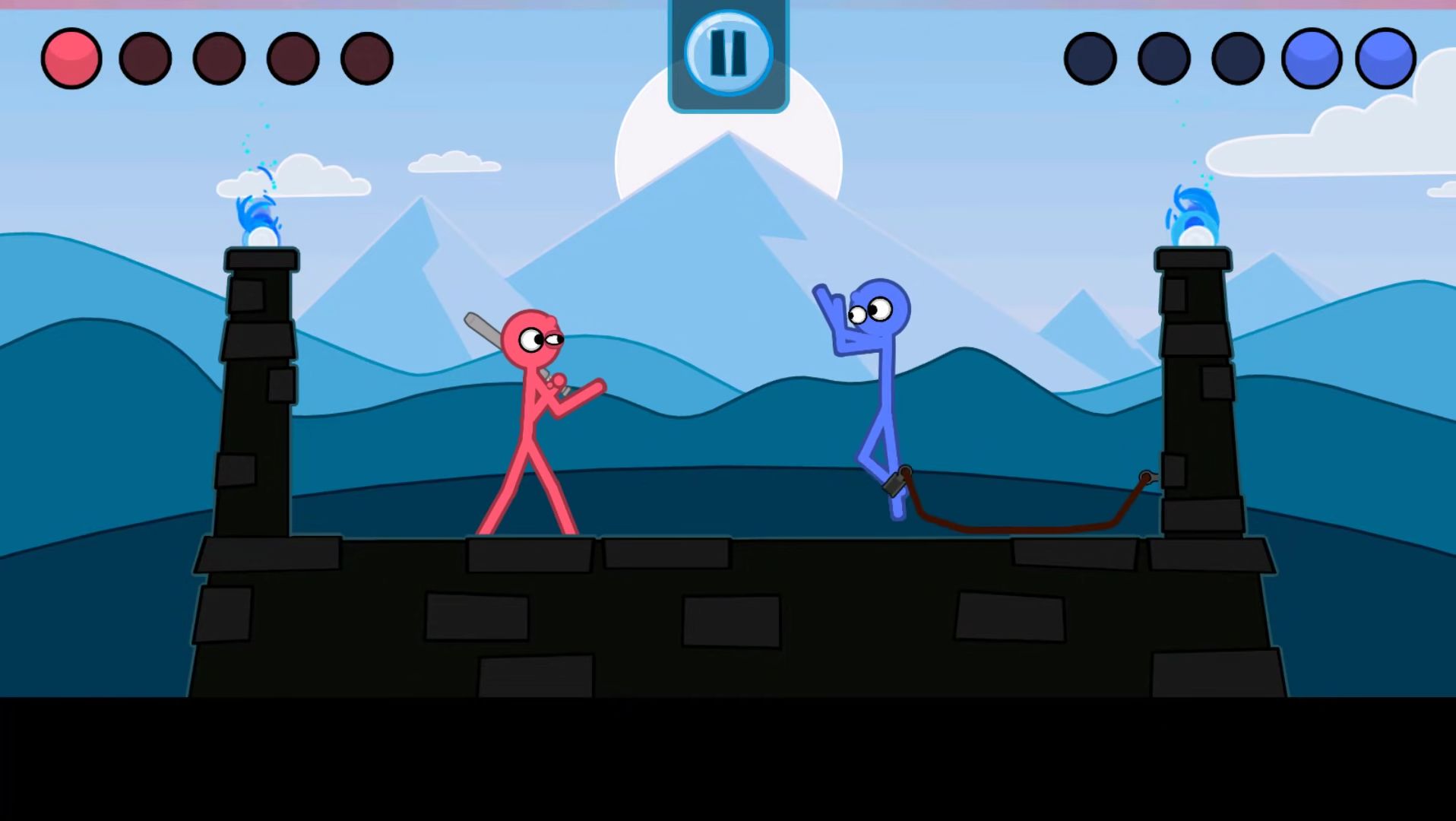 Gameplay of the Slapstick Fighter - Fight Game for Android phone or tablet.