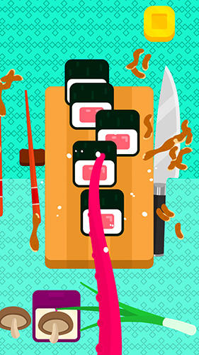 Gameplay of the Slashy sushi for Android phone or tablet.