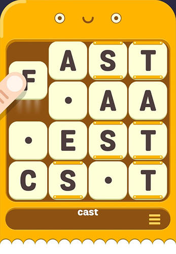 Gameplay of the Sletters: Free word puzzle for Android phone or tablet.