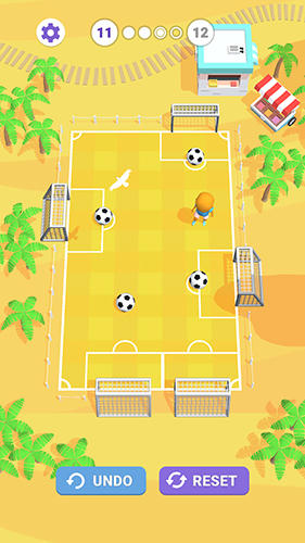 Gameplay of the Slide goal hero for Android phone or tablet.