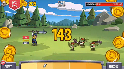 Gameplay of the Slider heroes: Idle adventure for Android phone or tablet.