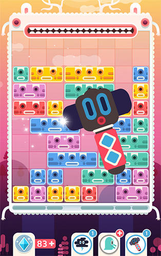 Gameplay of the Slidey: Block puzzle for Android phone or tablet.