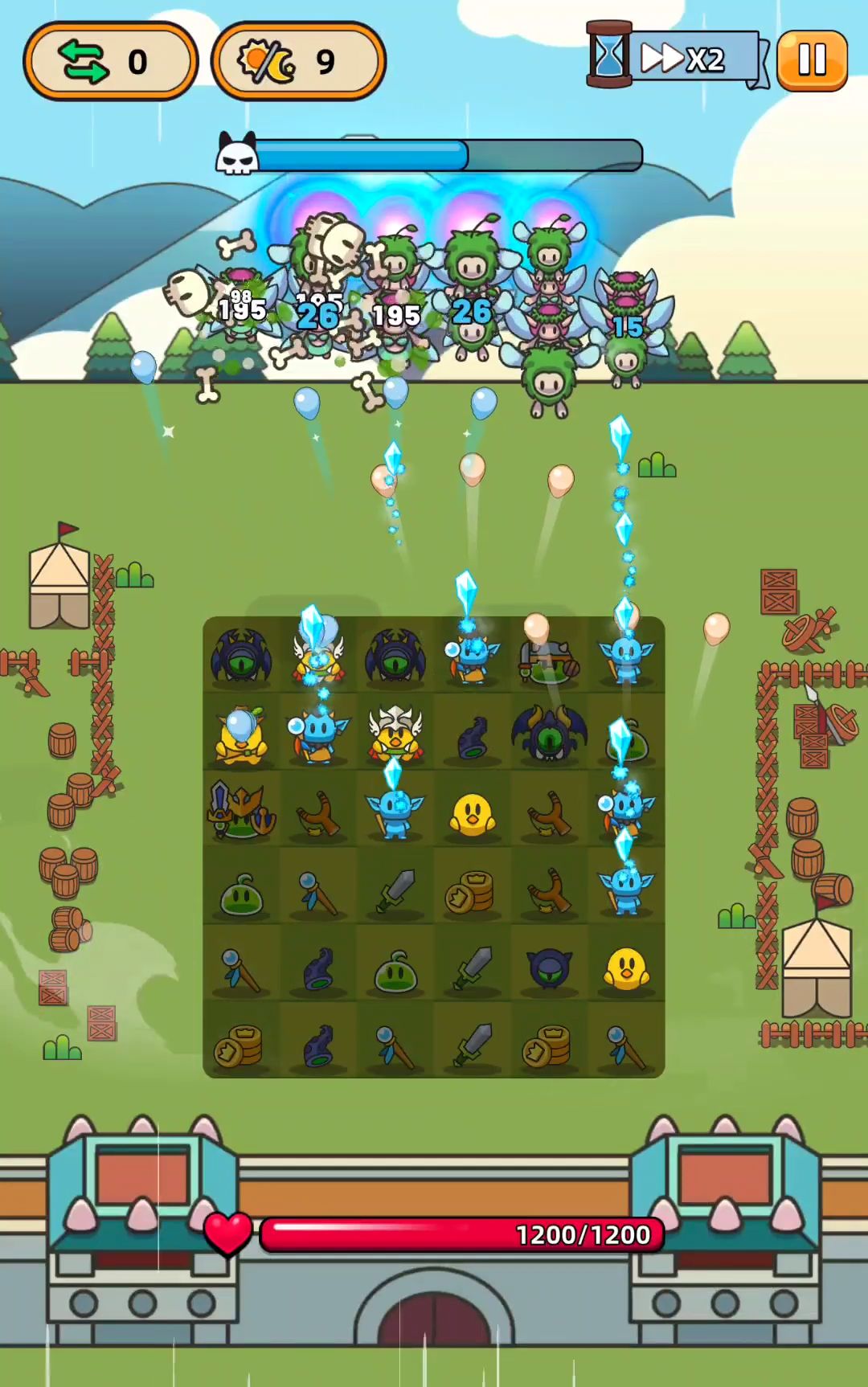 Gameplay of the Slime Legion for Android phone or tablet.