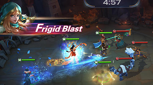 Gameplay of the Smite blitz for Android phone or tablet.