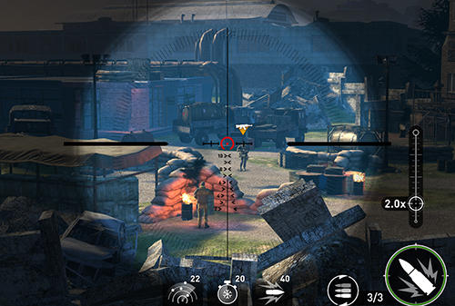 Gameplay of the Sniper: Ghost warrior for Android phone or tablet.
