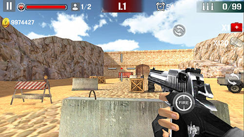 Gameplay of the Sniper shoot fire war for Android phone or tablet.