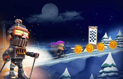 Gameplay of the Snow trial for Android phone or tablet.