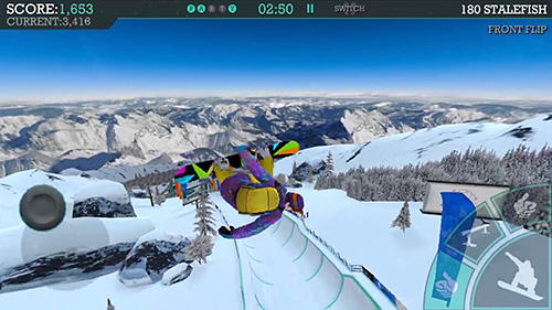 Gameplay of the Snowboard party: Aspen for Android phone or tablet.