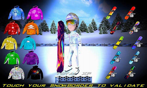 Gameplay of the Snowboard racing ultimate for Android phone or tablet.