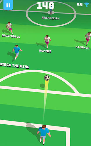 Gameplay of the Soccer hero: Endless football run for Android phone or tablet.