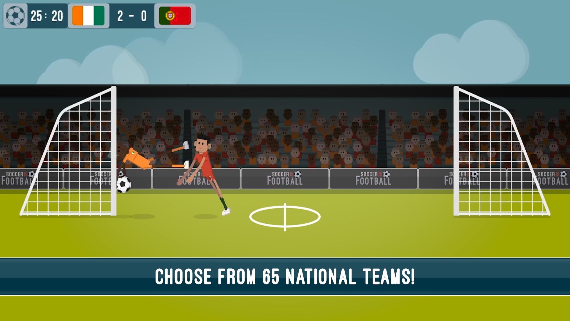 Gameplay of the Soccer Is Football for Android phone or tablet.