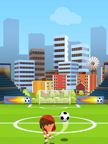 Gameplay of the Soccer kick ball for Android phone or tablet.