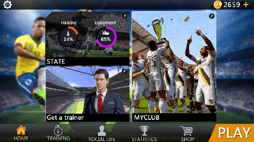 Gameplay of the Soccer: Ultimate team for Android phone or tablet.