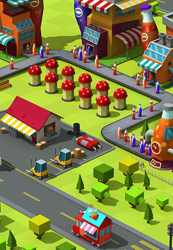 Gameplay of the Soda сity tycoon for Android phone or tablet.