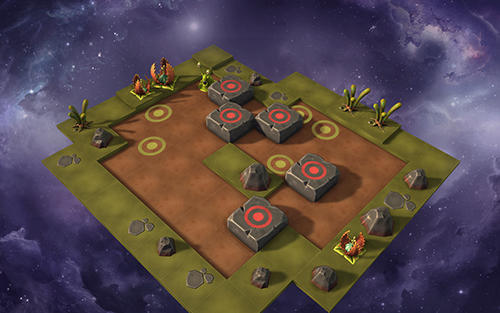 Gameplay of the Sokoban galaxies 3D for Android phone or tablet.