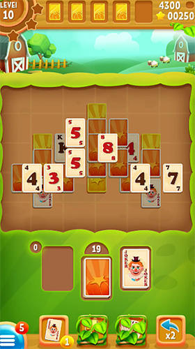 Gameplay of the Solitaire farm for Android phone or tablet.