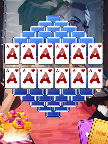 Gameplay of the Solitaire: Lucky star for Android phone or tablet.