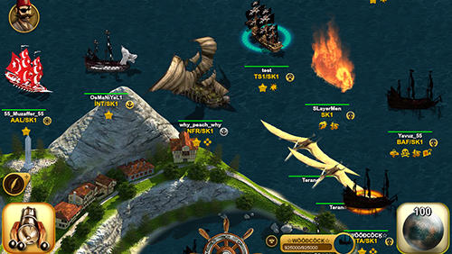 Gameplay of the Son korsan pirate MMO for Android phone or tablet.