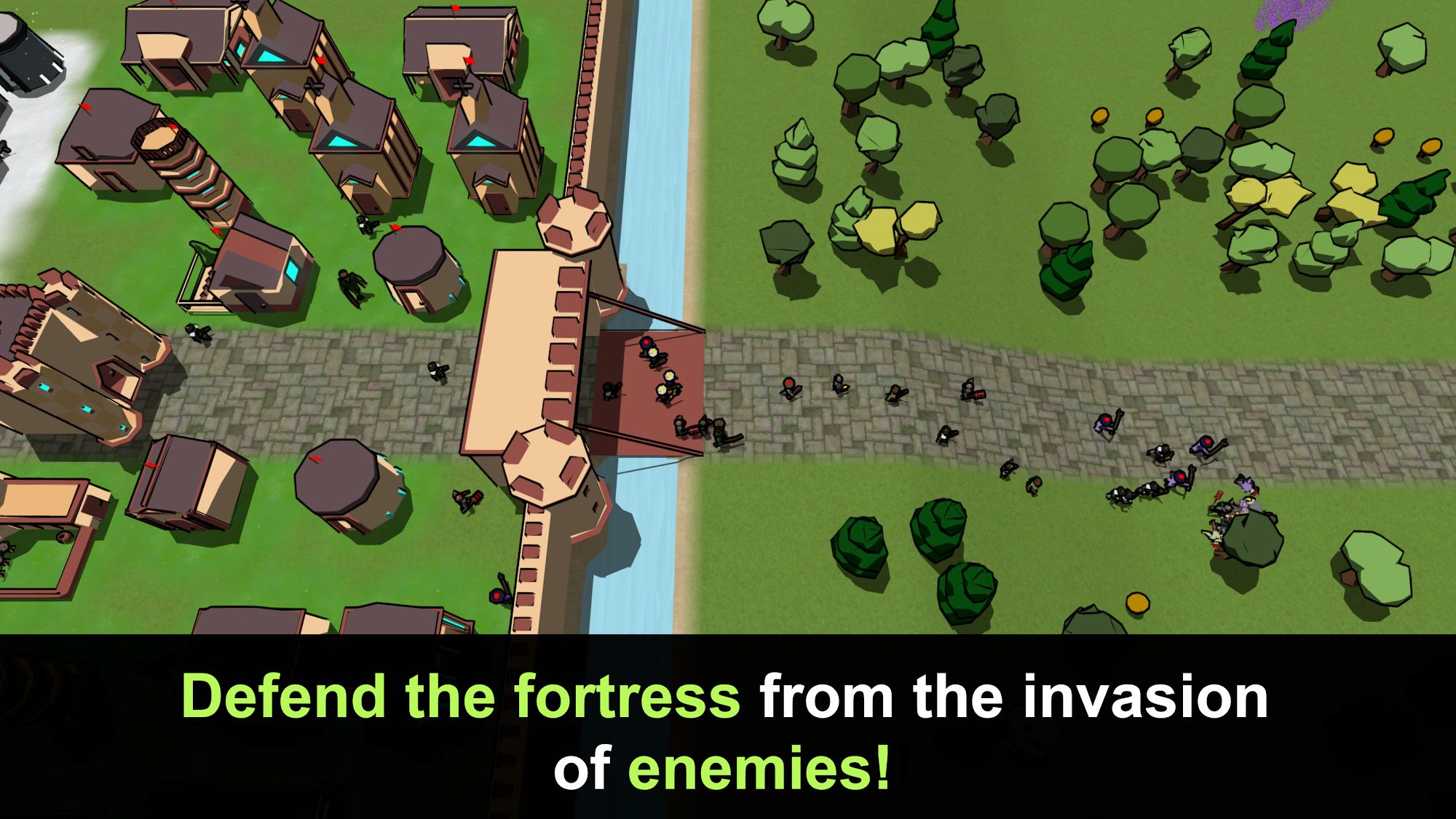 Gameplay of the Song of Heroes: Online TD, RTS for Android phone or tablet.