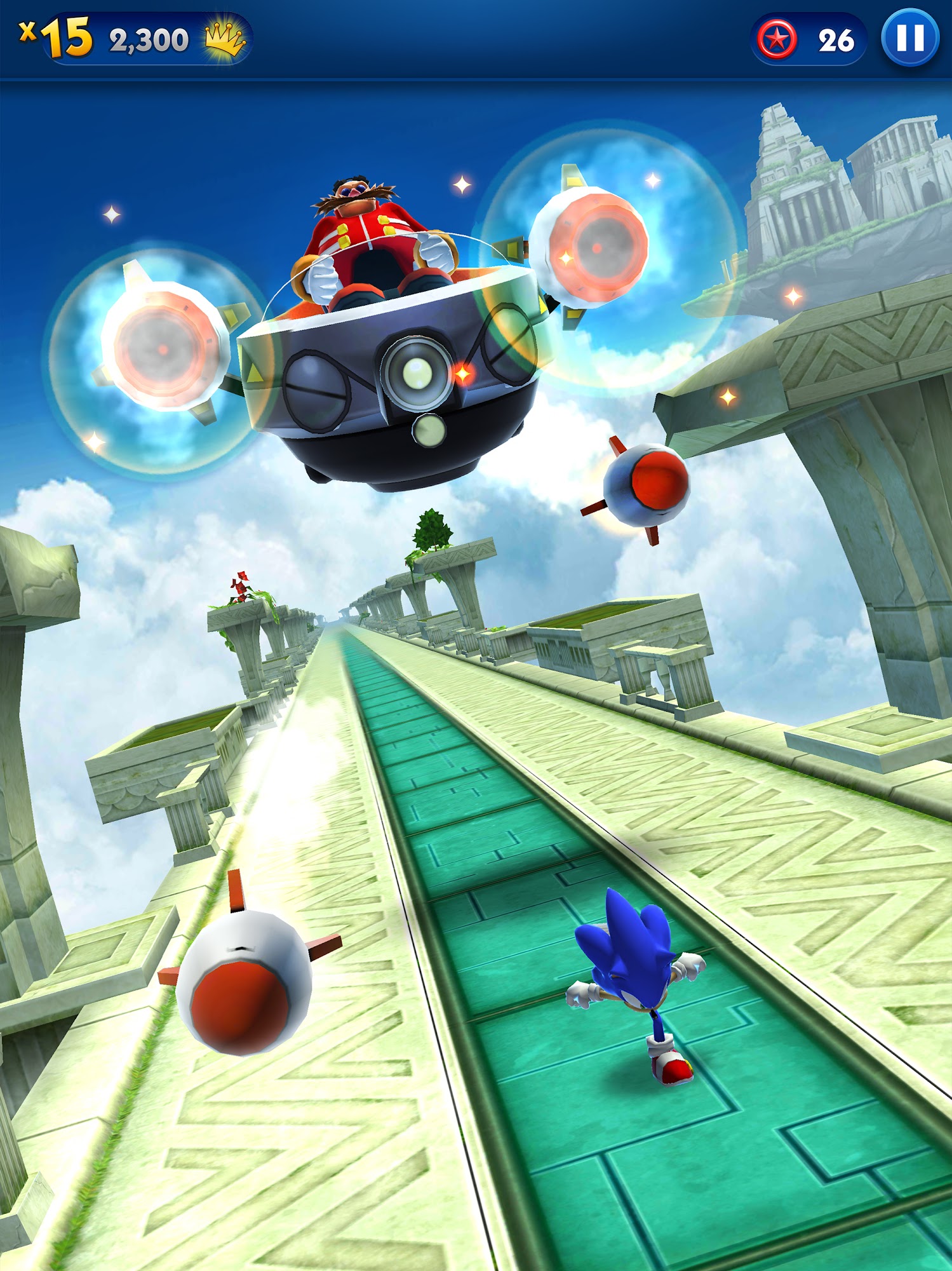 Gameplay of the Sonic Prime Dash for Android phone or tablet.