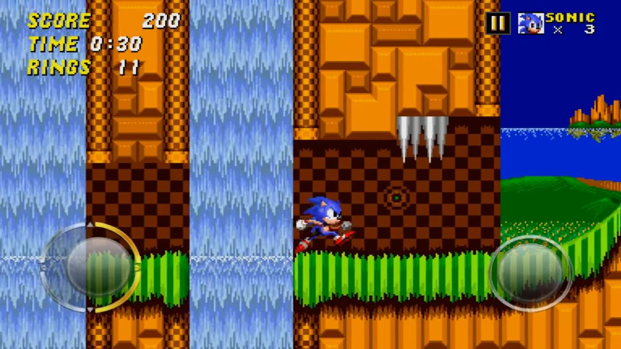 Gameplay of the Sonic The Hedgehog 2 Classic for Android phone or tablet.