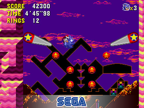 Gameplay of the Sonic the hedgehog: CD classic for Android phone or tablet.