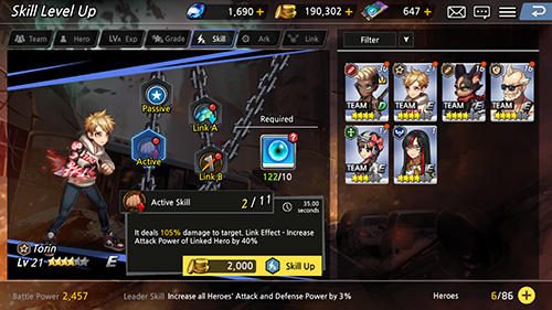 Gameplay of the Soul ark for Android phone or tablet.