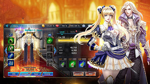 Gameplay of the Soul of heroes: Empire wars for Android phone or tablet.