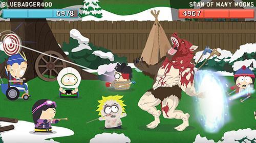 Gameplay of the South Park: Phone destroyer for Android phone or tablet.