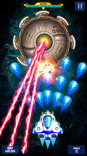 Gameplay of the Space shooter: Galaxy attack for Android phone or tablet.