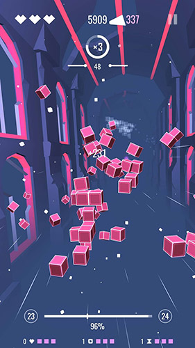 Gameplay of the Space wall for Android phone or tablet.