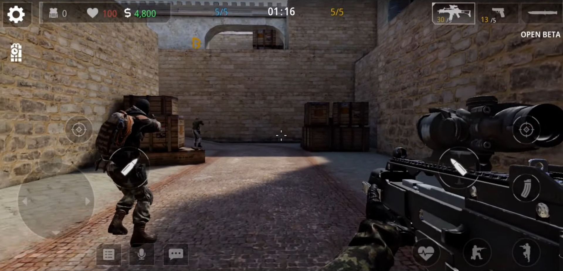 Gameplay of the Special Forces Group 3: Beta for Android phone or tablet.
