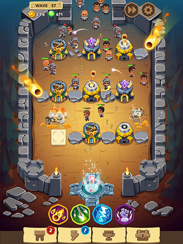 Gameplay of the Spell heroes: Tower defense for Android phone or tablet.
