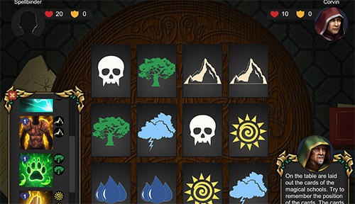 Gameplay of the Spellbinder duels for Android phone or tablet.
