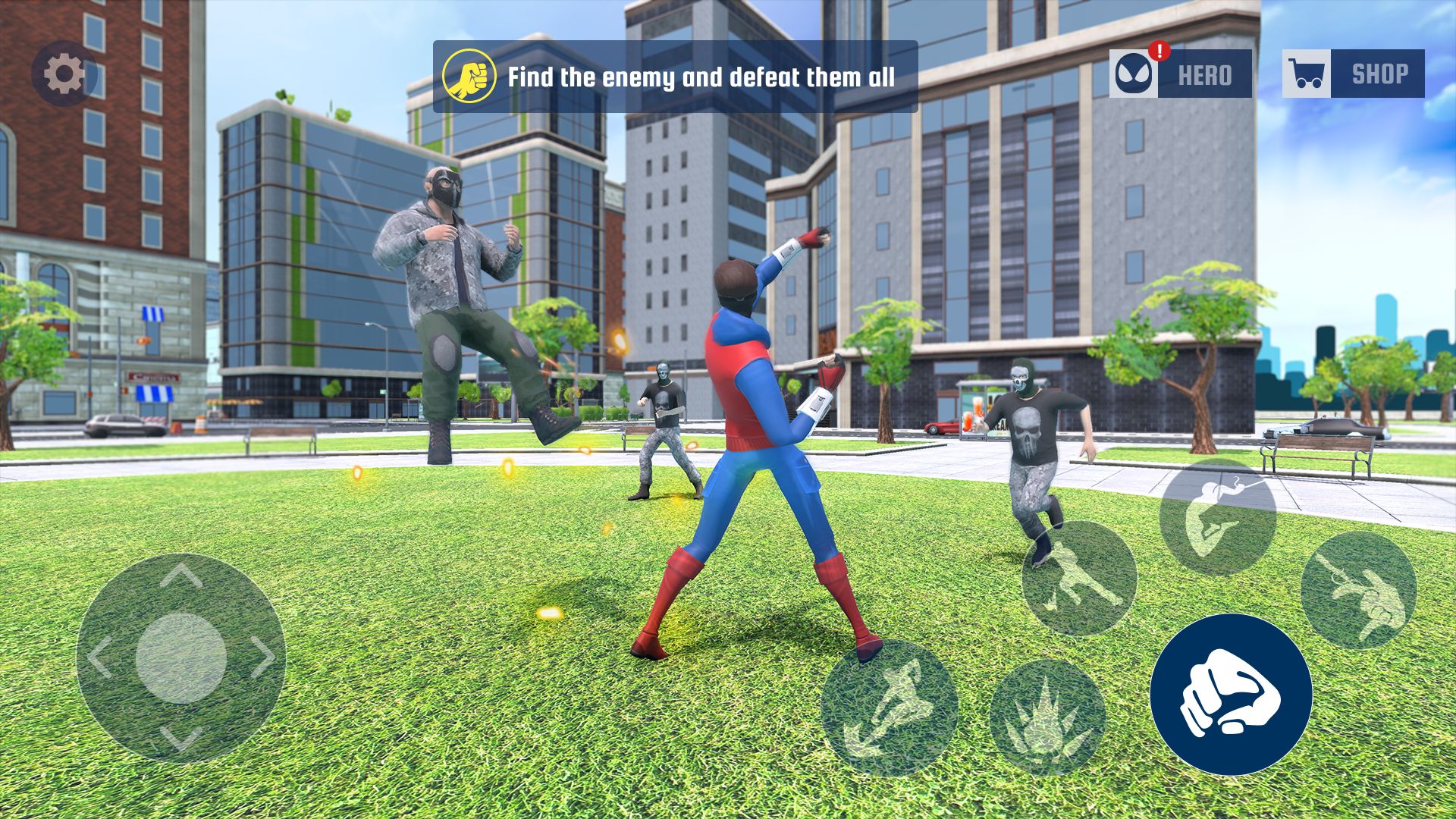 Gameplay of the Spider Fighting: Hero Game for Android phone or tablet.