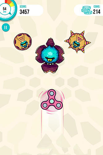 Gameplay of the Spinners vs. monsters for Android phone or tablet.