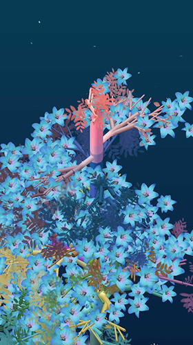 Gameplay of the Spintree 2: Merge 3D flowers calm and relax game for Android phone or tablet.