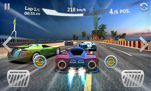 Gameplay of the Sports сar racing for Android phone or tablet.