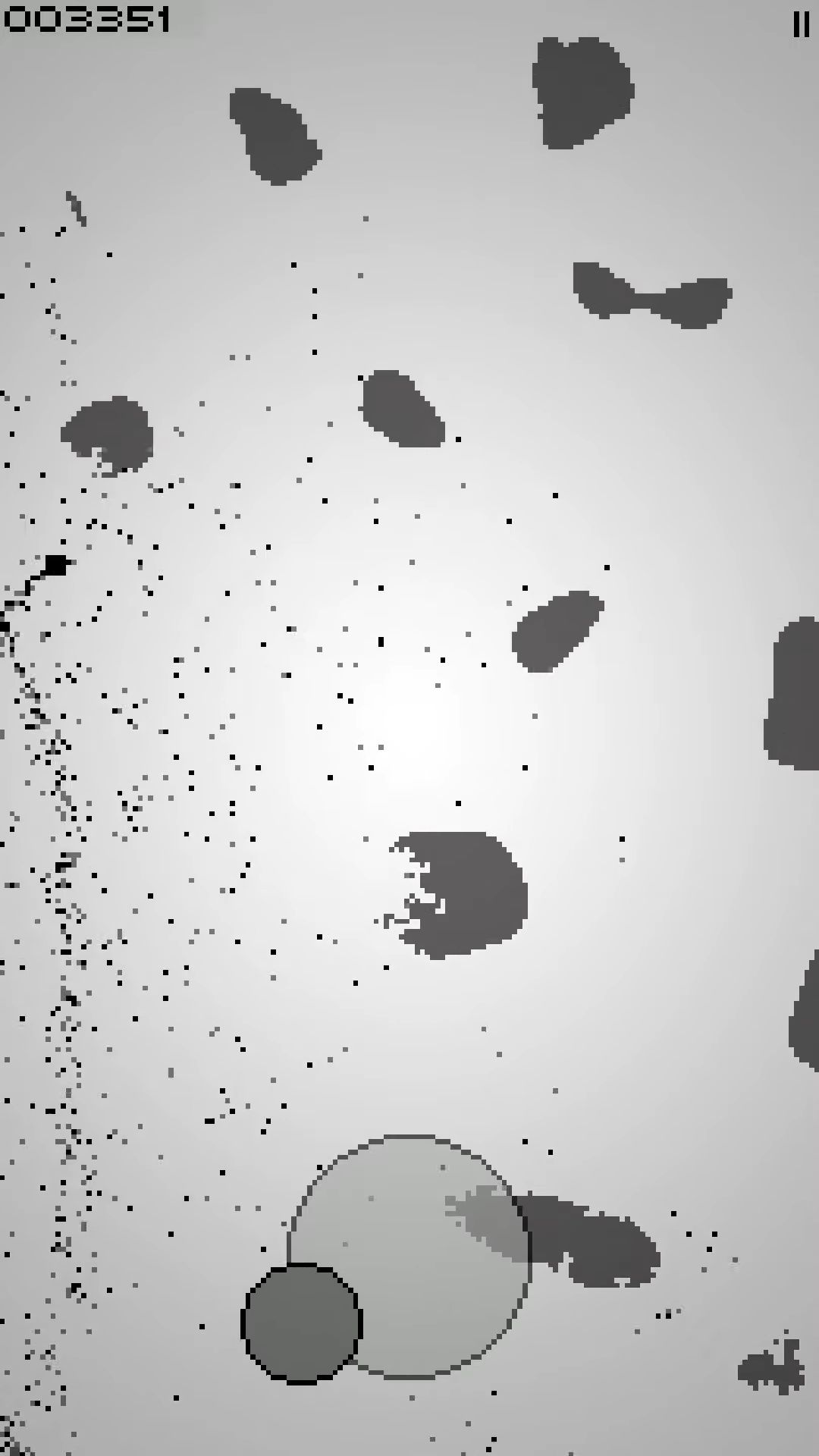 Gameplay of the Spout: monochrome mission for Android phone or tablet.