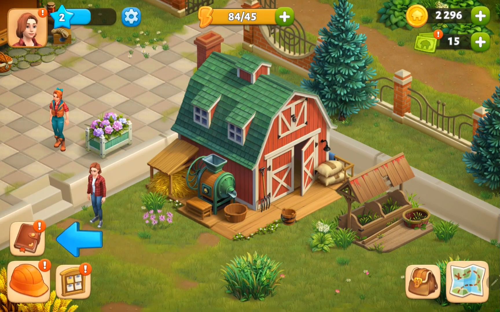 Gameplay of the Spring Valley: Farm Quest Game for Android phone or tablet.