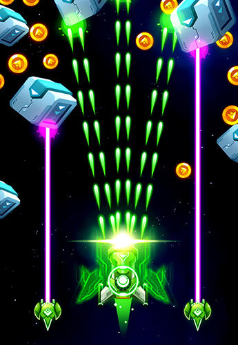 Gameplay of the Star force: Patrol armada for Android phone or tablet.