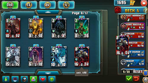 Gameplay of the Star quest: TCG for Android phone or tablet.