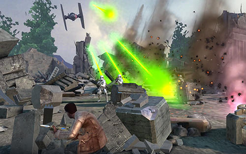 Gameplay of the Star wars: Rivals for Android phone or tablet.