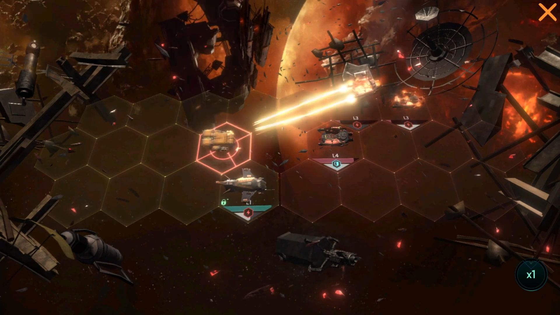 Gameplay of the Starborne: Frontiers for Android phone or tablet.
