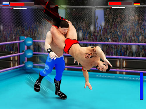 Gameplay of the Stars wrestling revolution 2017: Real punch boxing for Android phone or tablet.