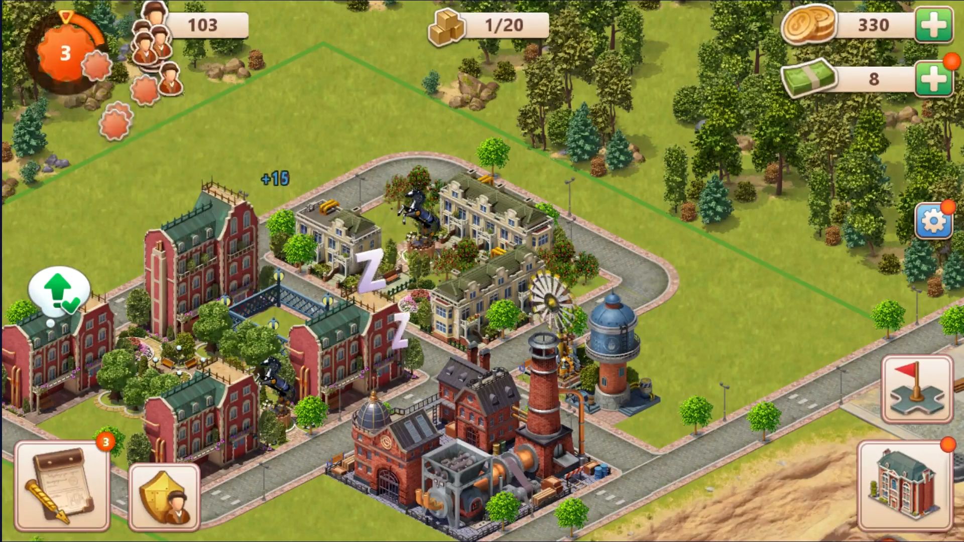 Gameplay of the Steam City for Android phone or tablet.