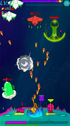 Gameplay of the Stellar! Infinity defense for Android phone or tablet.