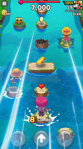 Gameplay of the Stepping stone with papa for Android phone or tablet.