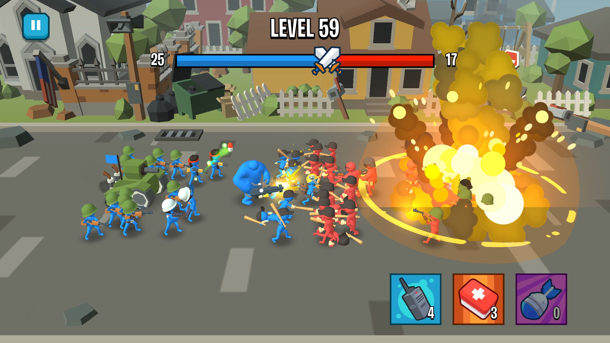 Gameplay of the Stick Army: World War Strategy for Android phone or tablet.